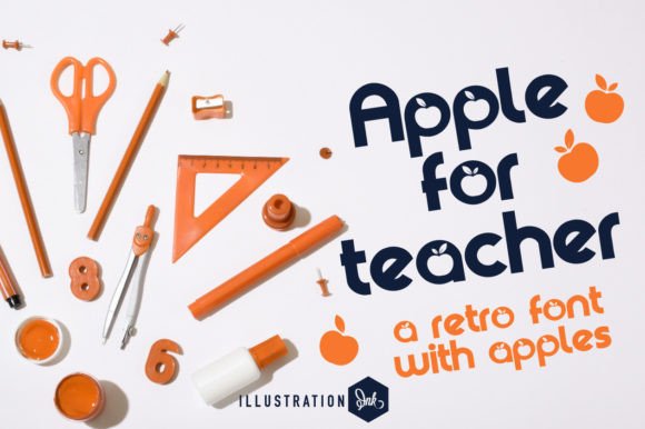 Apple for Teacher: A Charming Retro Font for Creative Projects