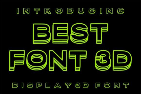 Best Font 3d: Elevate Your Designs with Modern Display Typography