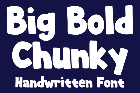 Big Bold Chunky: A Playful Display Typeface for Creative Projects