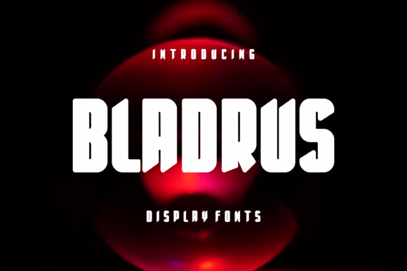 Bladrus: A Modern Display Font for Creative Projects