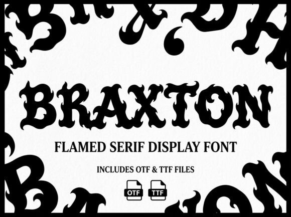 Braxton: A Bold Decorative Display Typeface