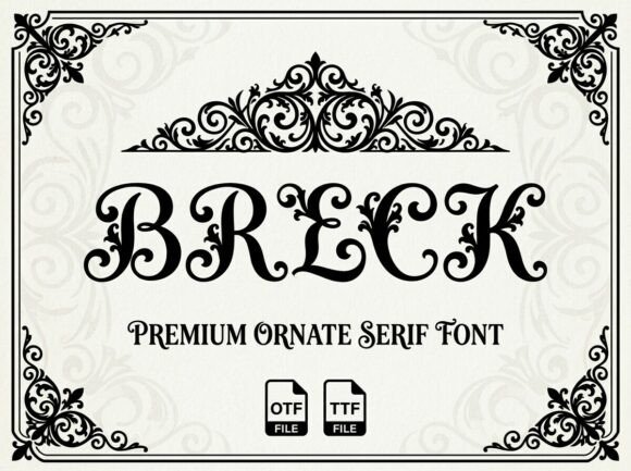 Breck: A Stunning Decorative Display Typeface for Bold Projects