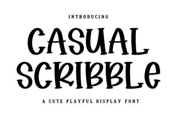 Casual Scribble: A Playful Font for Creative Projects