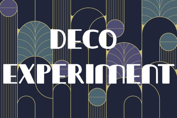 Deco Experiment: A Bold Font for Modern Design