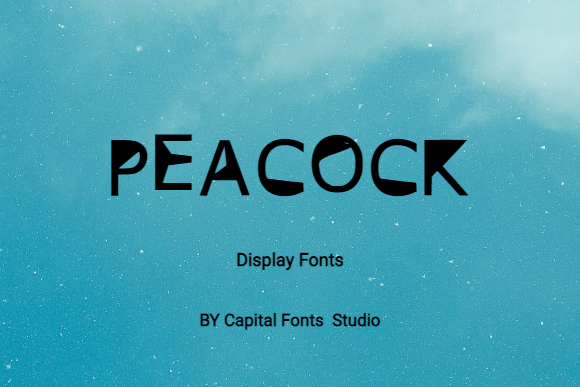 Discover Peacock: A Modern Display Font for Polished Designs