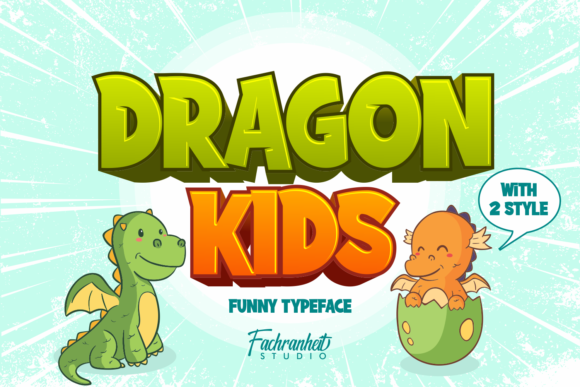 Dragon Kids: A Bold Display Font for Creative Projects