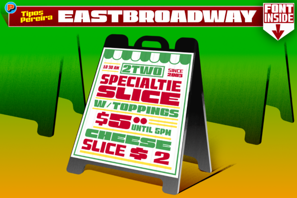 East Broadway: A Bold Display Font for Modern Design