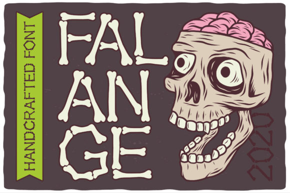 Falange is an incredibly unique and creepy looking display font, and it’s one of those design assets that immediately grabs your attention. It can easily be the perfect choice for a scary Halloween party, but its potential extends far beyond that single event. This typeface brings a distinct, unsettling character to any project that calls for a bold, dramatic statement. Its jagged, irregular letterforms create a sense of unease and raw energy, making it a powerful tool for designers looking to evoke strong emotions.