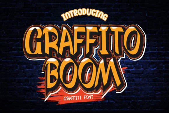 Graffito Boom: A Bold Display Typeface for Impactful Designs