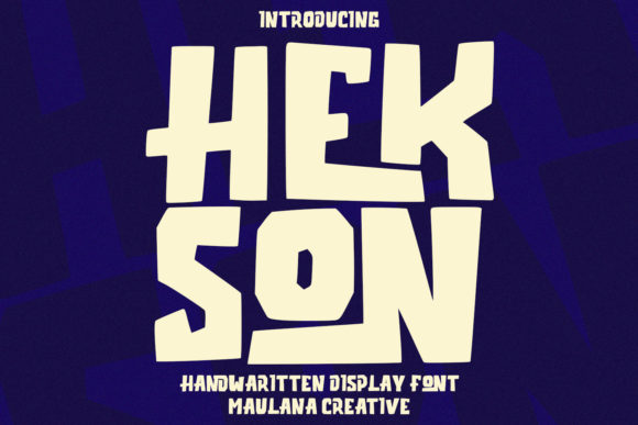 Hekson: A Playful Handwritten Font for Modern Design