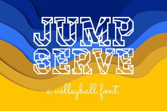 Jump Serve: A Modern Display Font for Bold Designs