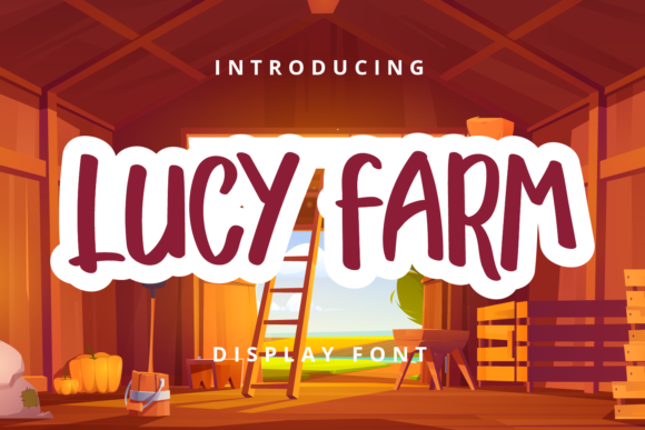Lucy Farm: A Quirky Display Font for Creative Designs