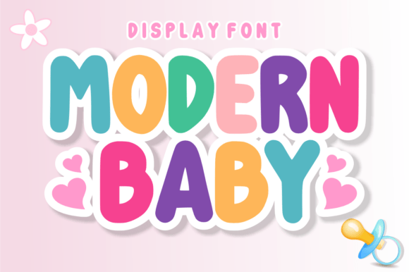 Modern Baby: A Playful Display Font for Joyful Designs