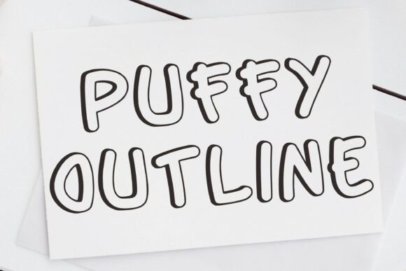 Puffy Outline: The Playful Display Font for Cheerful Designs