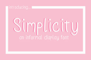 Simplicity: A Charming Display Font for Small Text