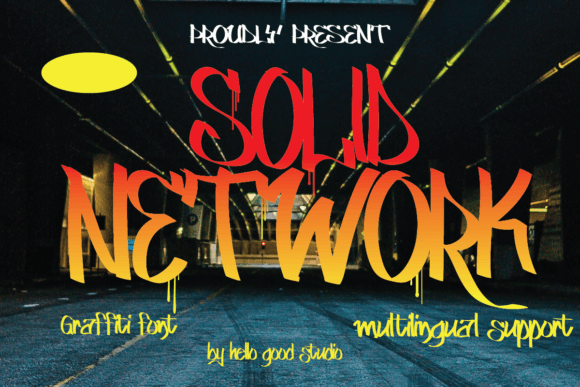 Solid Network: A Graffiti Font for Bold Designs