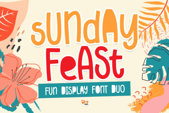 Sunday Feast: A Cool Display Font for Creative Projects